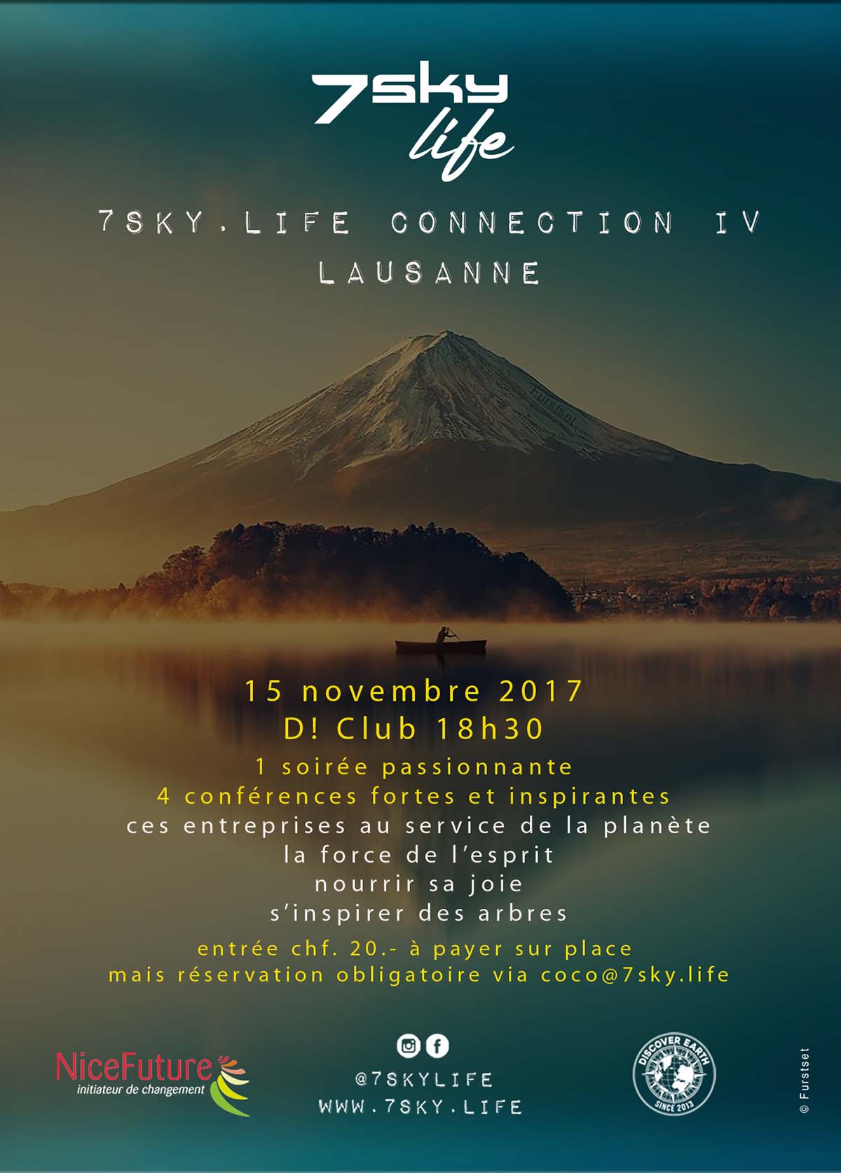 7sky.life Connection IV Lausanne | 18h30 D! Club | 15 novembre 2017