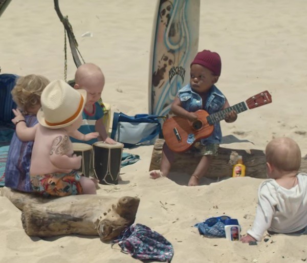 Evian Live Young Baby Bay’s new surfers spot.