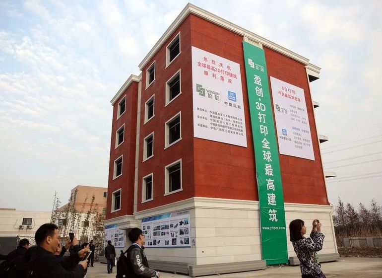 World’s first 3D-printed apartment building constructed in China