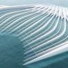 Die schwimmende Plattform “Pacific Garbage Screening” soll mithilfe der Meeresströmung Plastikmüll aus dem Wasser filtern.