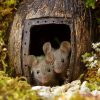 Man Discovers A Family Of Mice Living In His Garden, Builds Them A Miniature Village